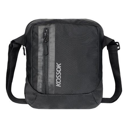 Morral Portatablet Kossok Rolo Elegante Practico Ligero Gris/Negro