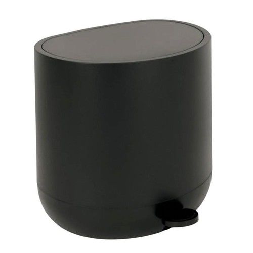 Cesto de Basura Carol 5L Ovalado con Pedal Negro - Vista 1