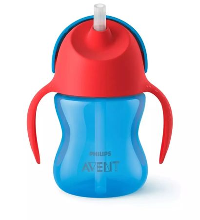Straw Cup 200Ml, Avent , Azul & Rojo ( SCF796/01)