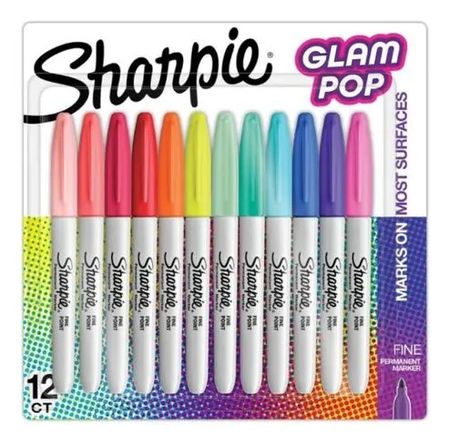 Sharpie Marcadores Punta Fina X12 Glam Pop 2185226