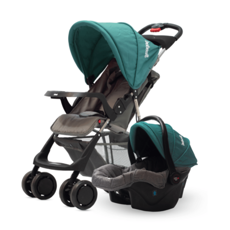 Cochecito de paseo Bebesit con huevito verde oscuro 1337TS-J