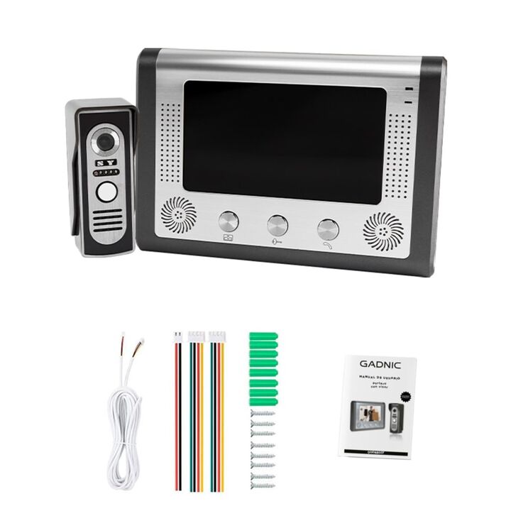 Portero Visor Eléctrico Timbre Gadnic Pantalla Lcd Con Cámara - Vista 7