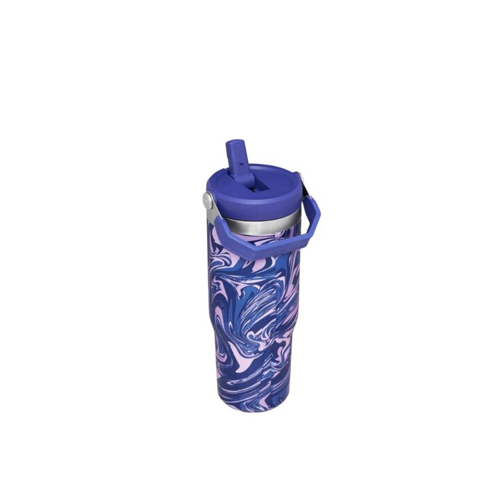 FLIP STANLEY STRAW TUMBLER 887ML CON MANIJA (C:AZUL Y VIOLET) - Vista 2
