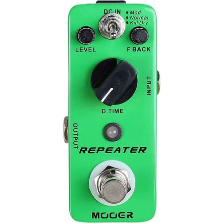 Mooer Repeater. Pedal digital delay de 3 modos para guitarra