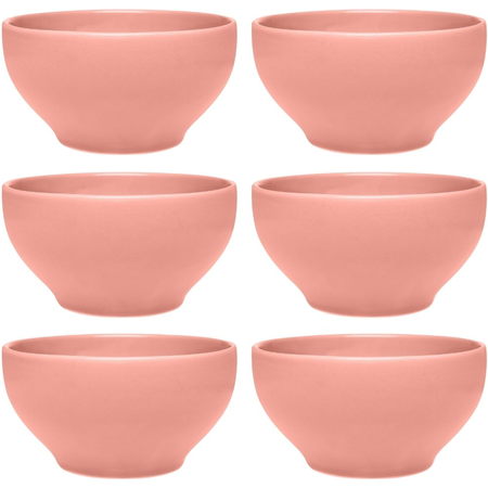 Set X6 Bowls Rosa 600 Cc