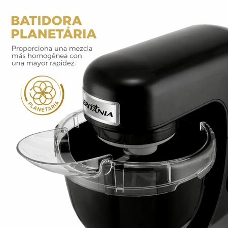 Batidora planetaria Britania BBPV  Negra  lts W