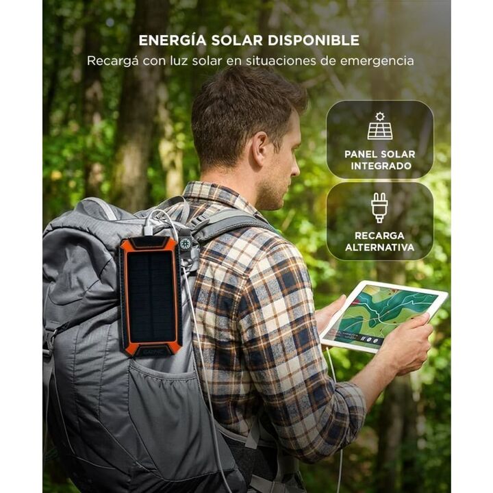 Cargador de Batería Solar Gadnic Power Bank Inalámbrico - Vista 4