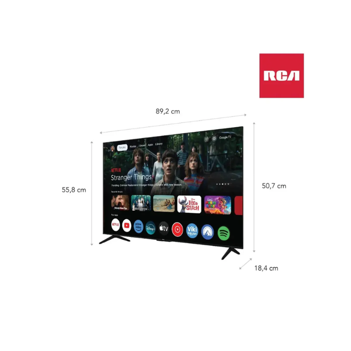 Smart TV RCA 40" Full HD Google TV R40GL100-F - Vista 2
