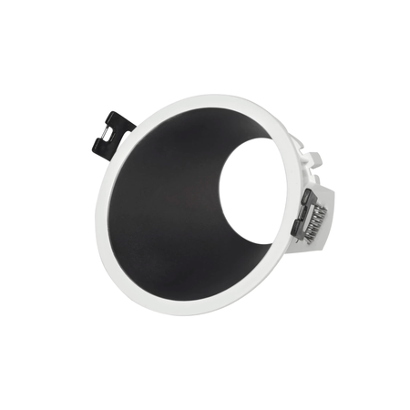 Spot Embutido Circular Dicro Asa Gu10 Antideslumbrante Deco Blanco y Negro