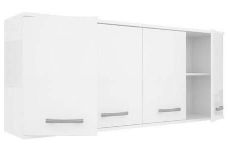 Alacena Muebles Orlandi 615 160Cm 4P Blanco