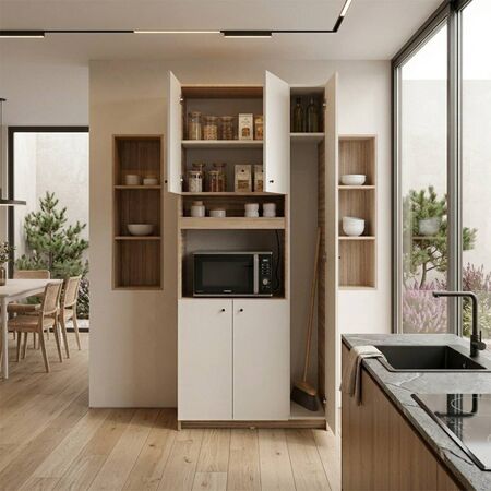 Mueble Multifuncion Despensero y Escobero Tables 3086-CCB