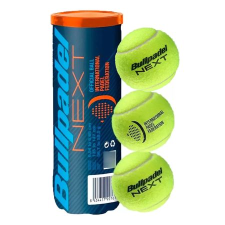 Tubo Pelotas Padel Next Maxima Velocidad X3 Unidades