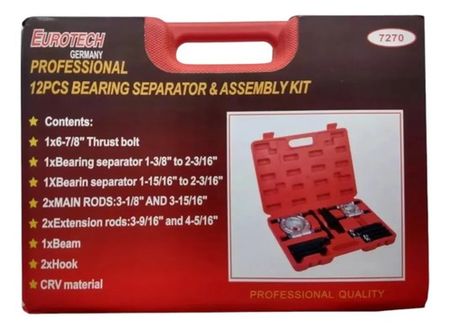 Kit Extractor de Cepo Eurotech 2 Unidades con 12 Piezas