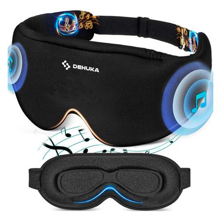 Antifaz Mascara Para Dormir Cubre Ojos Con Auriculares Inalambricos Bluetooth 100 Anti Luz