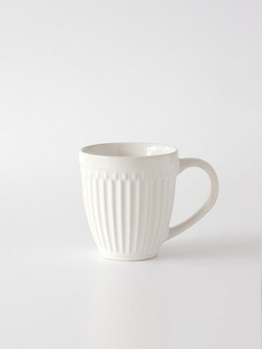 Mug 4 Piezas 343 Ml Cerámica Roma Blanco - Vista 2