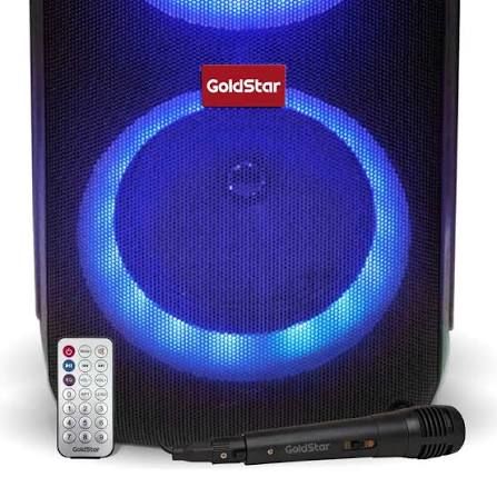 Parlante Portátil Bluetooth 2500W PMPO Goldstar GLD-703 Doble Woofer 6,5"