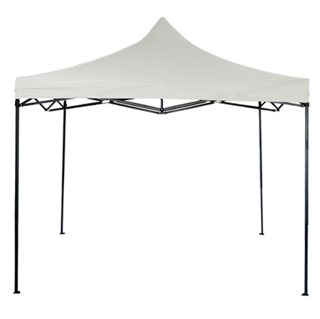 GAZEBO PLEGABLE 3x3 MT CAÑO ACERO OXFORD BLANCO AUTOARMABLE
