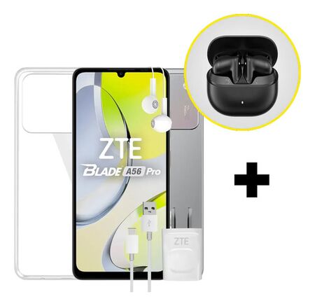 Combo Celular Zte Blade A56 Pro 128/4gb + Auriculares Havit 
