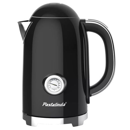 Pava Eléctrica Pastalinda Bollitore Digital Vintage Con Control Temperatura (Negro)