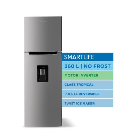 HELADERA SMARTLIFE RNF270SDINV NO FROST INVERTER TROPICAL 260LTS - Vista 2