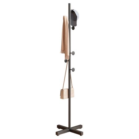 Perchero de Pie Gadnic Estilo Nórdico Minimalista 7 Ganchos Reforzados Base Estable Ropa Carteras y Accesorios