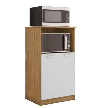 Alacena Mueble Para Microondas Marrnblanco