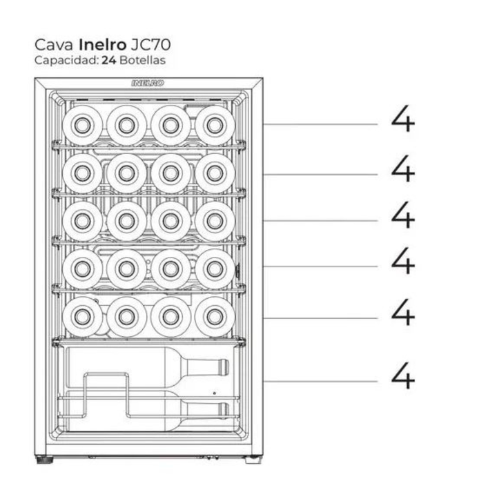 Cava Premium 24 Botellas Jc-70 Inelro - Vista 4