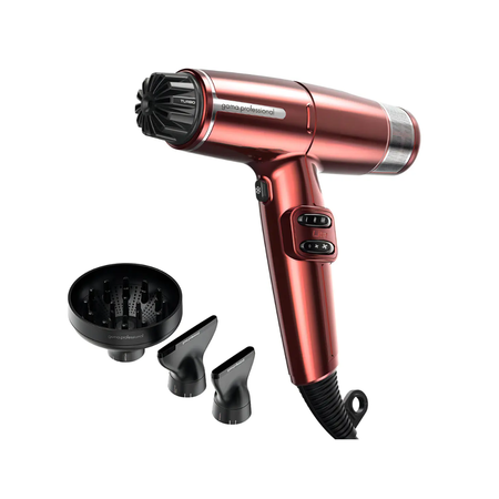 secador gama iq lite ultra light dual filter rojo