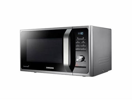 MICROONDAS SAMSUNG MG23F3K3TAS 23 LTS PLATA C/ GRILL DE INTERIOR CERÁMICO