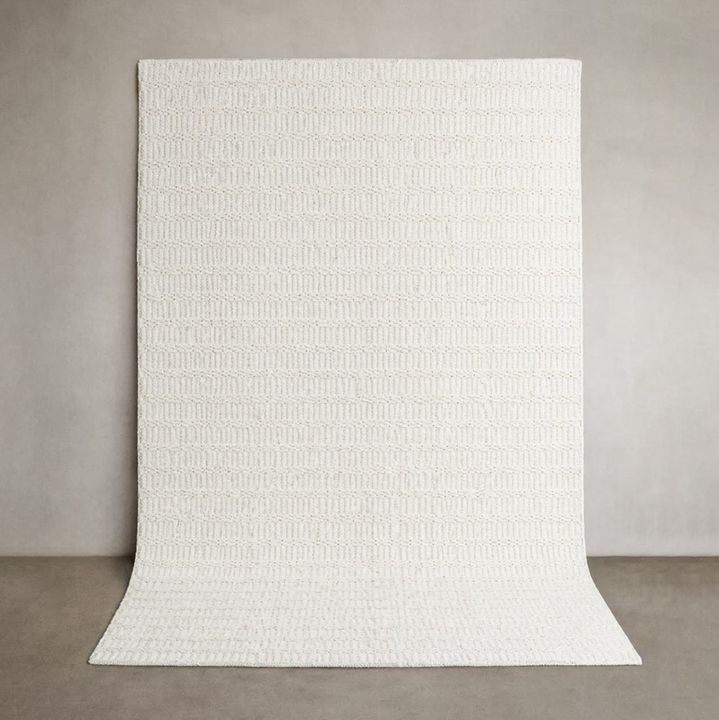 Alfombra simil Yute Blanco - 250x350 cm - Vista 4