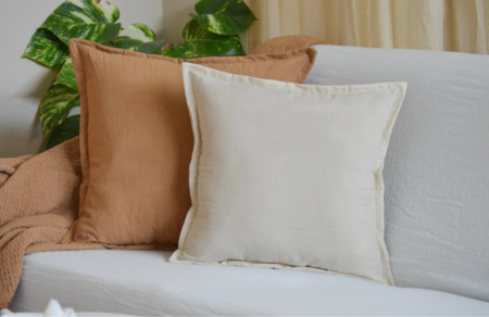 Combo 3 almohadones Tusor 40x40 Color Beige y natural