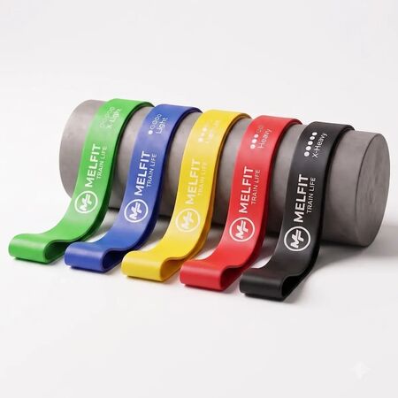 Kit De 5 Bandas Elasticas Isometricas Pro Melfit Fitness