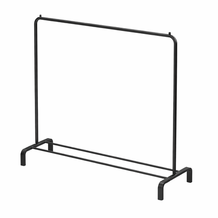 Perchero De Acero Negro Hogar Actual 150x110x40cm