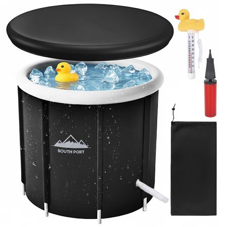 Bañera Portátil De Hielo Gadnic Para Crioterapia Con Termómetro