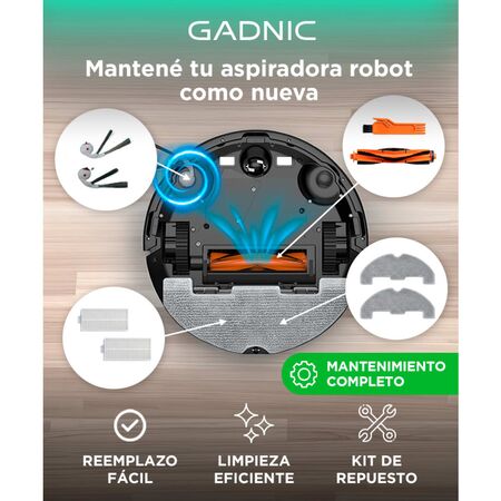 Kit Repuesto Para Aspiradora Robot Gadnic ROB0516X Originales