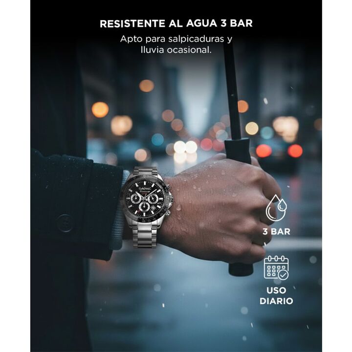 Reloj de Cuarzo para Hombre Gadnic Morfeo Resistente al Agua con Fecha y Hora - Vista 5