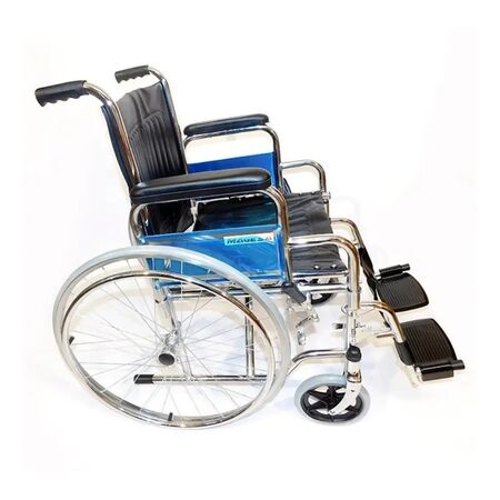 Silla De Ruedas Plegable Desmontable Cromada Gran Calidad