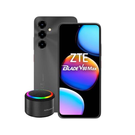 Combo ZTE V80 Max 4+256GB Negro + Parlante Bluetooth Airbender AS1 5W