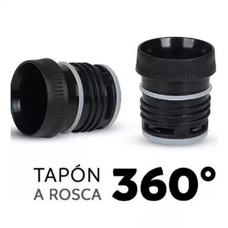 Termo De Mate Waterdog Con Manija 1 L Ombu Negro