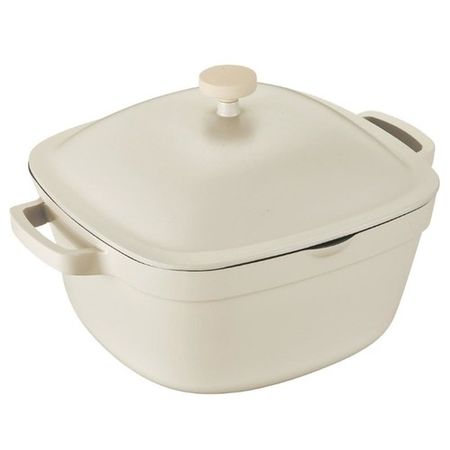 Cacerola Antiadherente Carol 24cm de Aluminio Fundido Beige