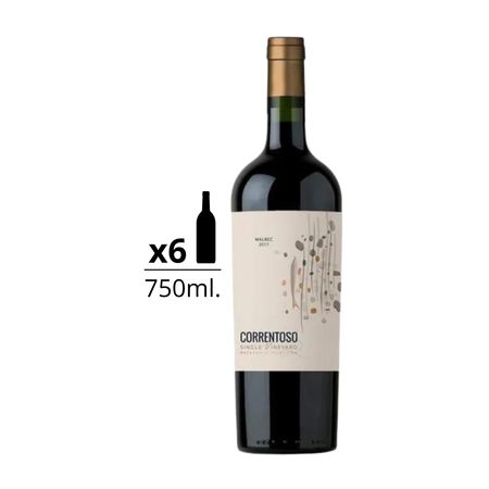 Vino Tinto Correntoso Single Vineyard Malbec Caja x 6