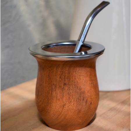 Set bombilla + mate camionero algarrobo