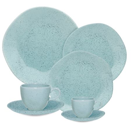 JUEGO VAJILLA X42 PORCELANA BLUE BAY - OXFORD