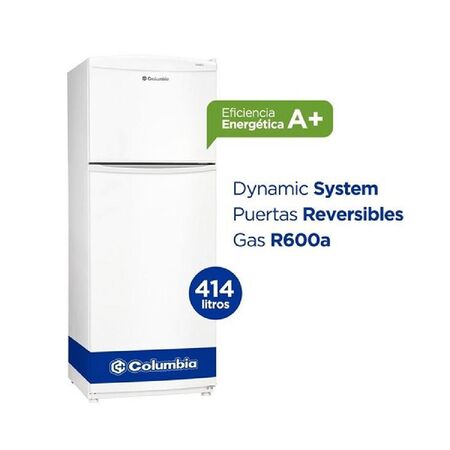 HELADERA COLUMBIA CHD43/10 CICLICA CON FREEZER 414 LTS BLANCO