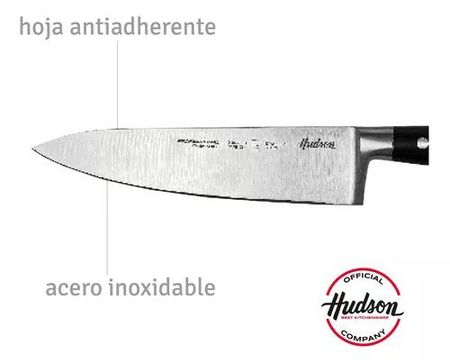  CUCHILLO CHEFF LÍNEA 7 PROFESSIONAL INOX. MANGO CON REMACHES NEGRO