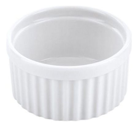 Set X12 Cazuela Acanalada 8cm Porcelana Germer Gastronomica