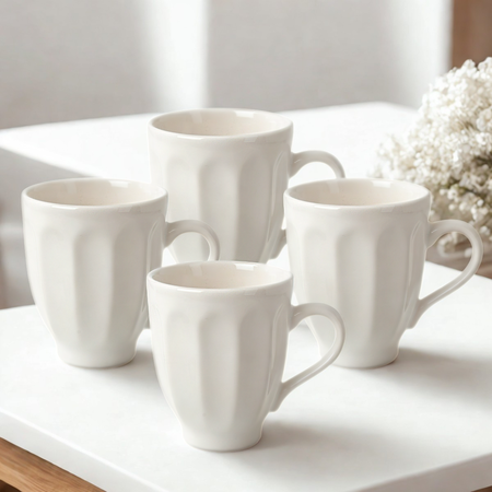 Set x 4 Tazas Jarro Mug Vintage Facetadas Florence  ASTON