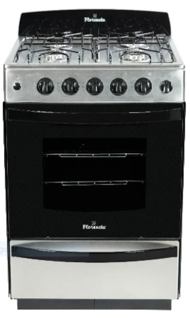 Cocina Florencia Recta 5538f Multigas 4 Hornallas Acero Inox Color Acero Inoxidable