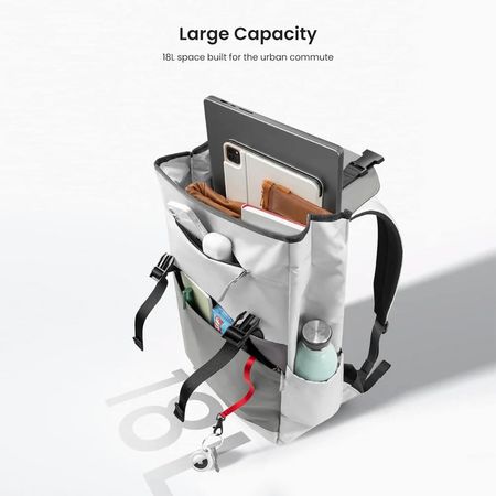 Mochila Notebook Tomtoc Slash-T64 Flip 15,6" 18L Blanco