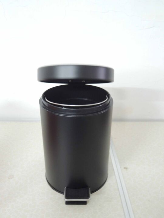 Cesto Tacho De Residuos 3 Litros Negro Mate - Vista 4